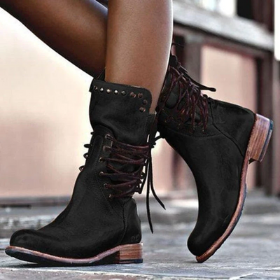 Sophia | Leather Lace-up Boots