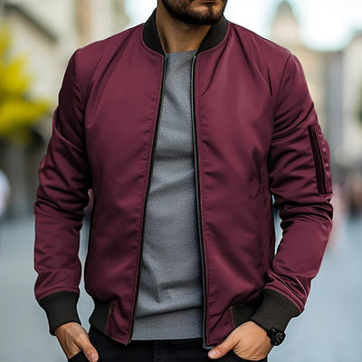 Jeremy | Men's Classic Full Zippered Bomber Jacket