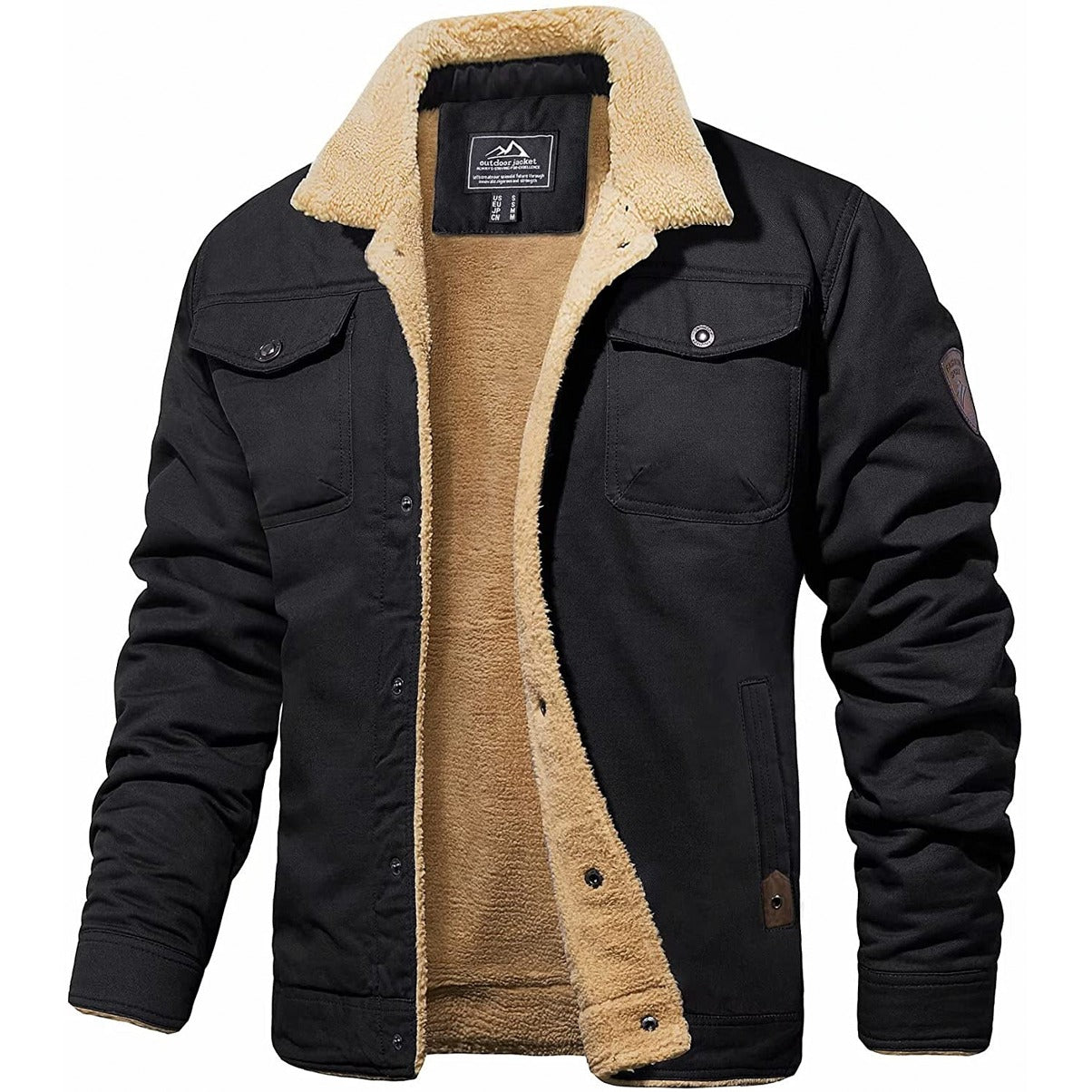 Merrick | Men's Sherpa-Lined Bomber Jacket