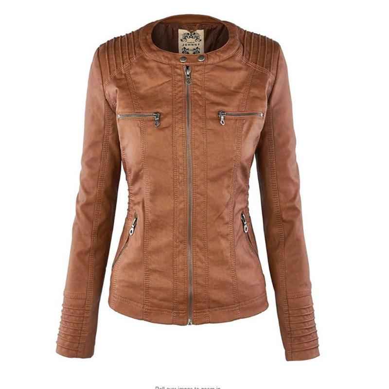 Kayla | Hooded Leather Jacket