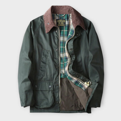 Lennard | Classic Men's Utility Jacket with Plaid Lining