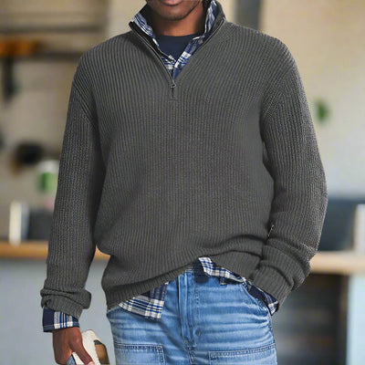 Grayson | Knitted Half-Zip Sweater