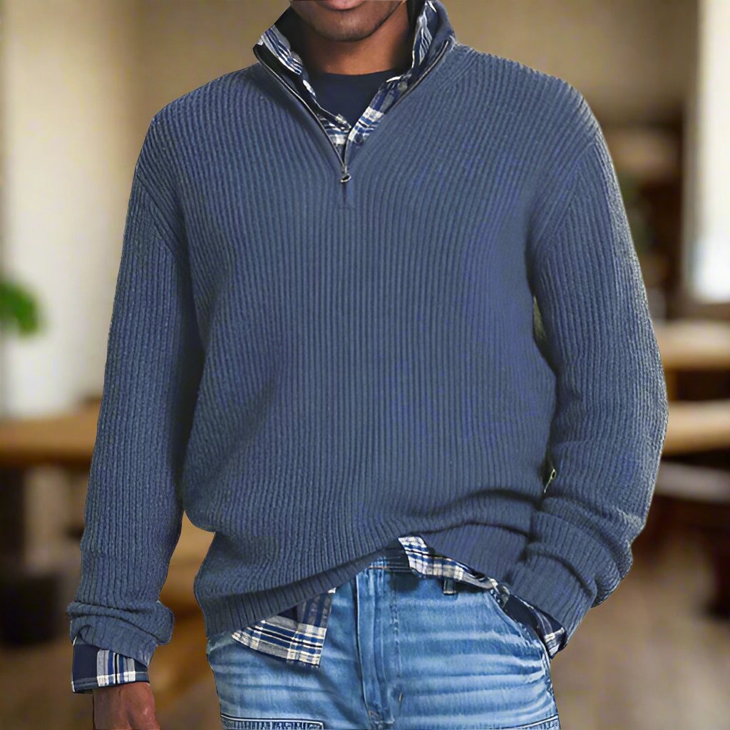 Grayson | Knitted Half-Zip Sweater