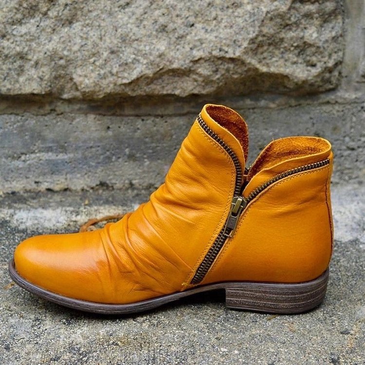 Kerstin | Orthopaedic leather boots with zip closure