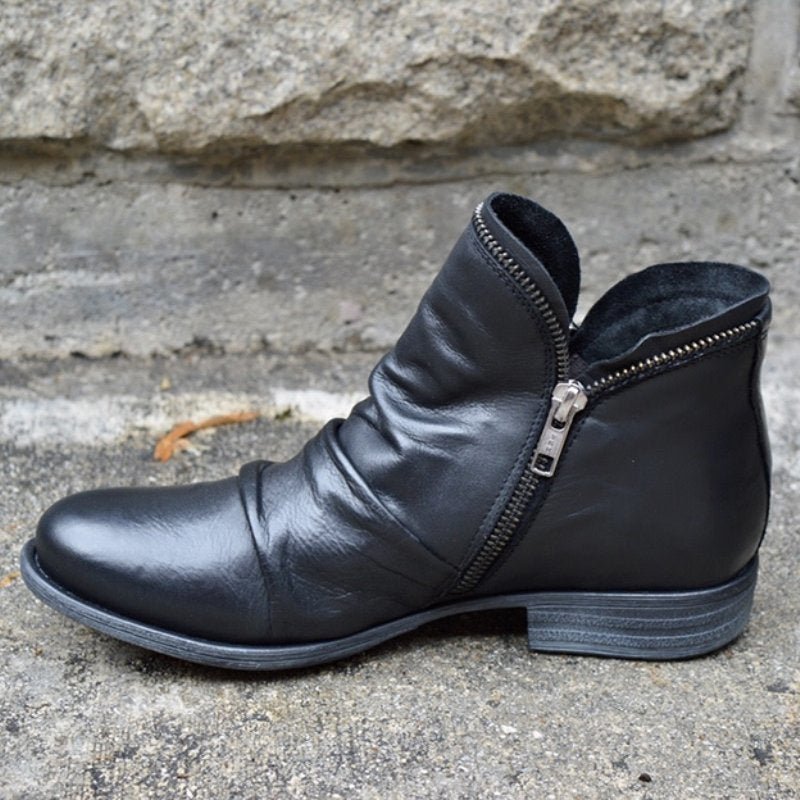 Kerstin | Orthopaedic leather boots with zip closure