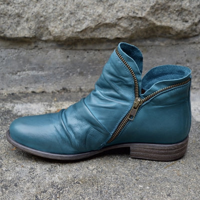 Kerstin | Orthopaedic leather boots with zip closure